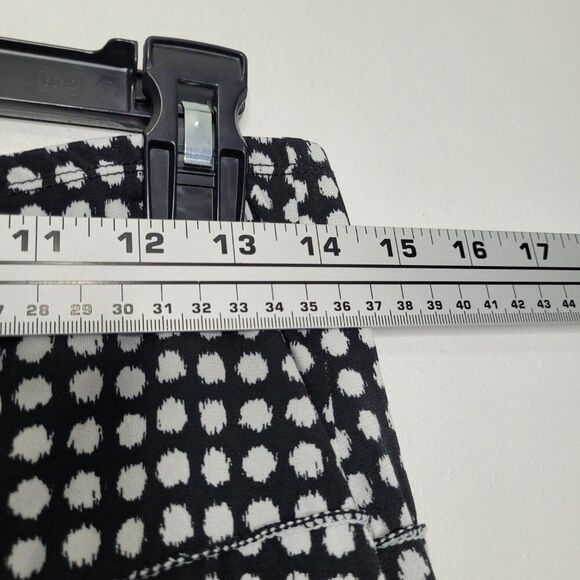 Vintage y2k Max Studio black dot print tiered maxi full skirt size small - Picture 5 of 6